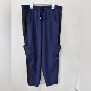 New York Laundry + MEDics Women’s Blue and Black Scrub Pants - XL
